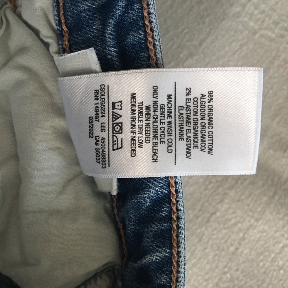 VTG Joe's The Lara Mid Rise Jeans Size 25 Cigarette Raw Hem Ankle Stretch Patchw - Picture 9 of 11